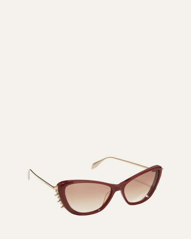 Spike Acetate Cat-Eye Sunglasses